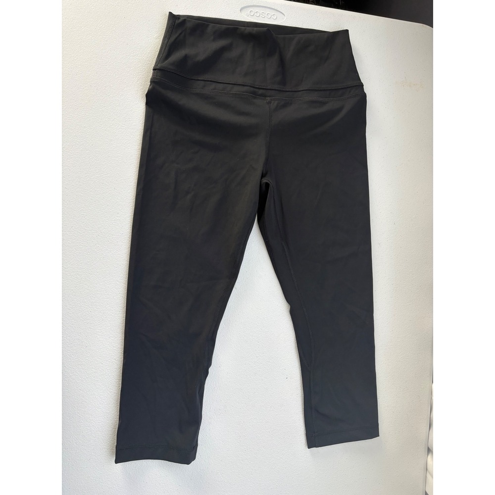 CRZ YOGA Womens High Waisted Capri Leggings Black Size Medium 8-10‎ Cropped Yoga